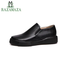 ZALAVOR Размеры 34–43 Офисные женские туфли однотонного цвета плоская подошва Мокасины Для женщин круглый носок женские туфли на плоской подошве для отдыха; Офисные женские туфли женская обувь