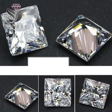 Yanruo#4447 500 шт. 4 мм unfoiled квадратный белого блестящие кубический цирконий большие кристаллы для DIY свадебное 3D ногтей камень