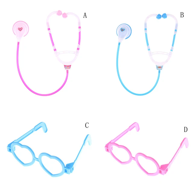 1 Set Children's DIY Science Popularization Stethoscope With Glass Toy Play House Simulation Stethoscopes Be A Doctor Toys 6
