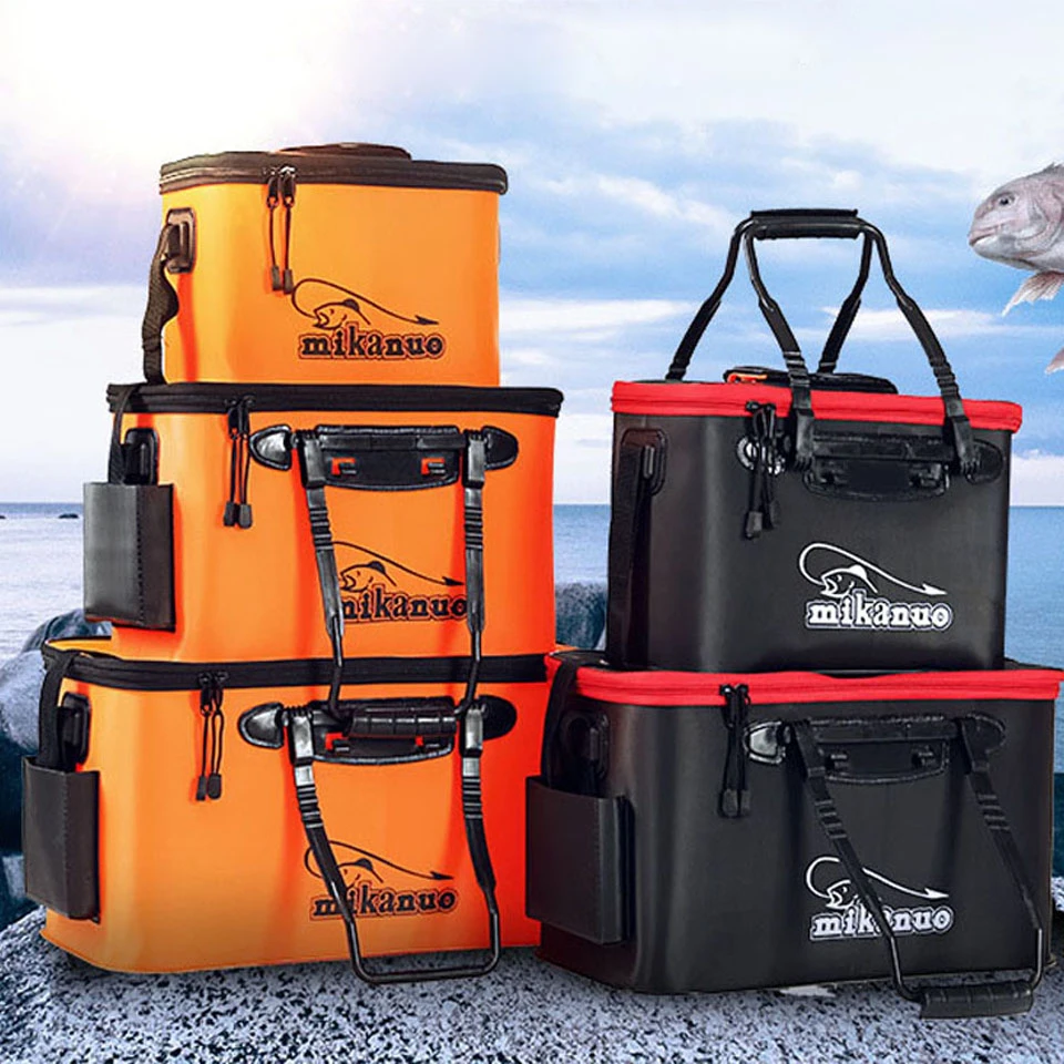 Angelkoffer Tragbare 1PC Folding Fisch Wear Eimer Au/ßen Eva Angelger/ät Boxen mit Griff Fischen Taschen Outdoor Angeln Wassertank Angelzubeh/ör Color : 30 Model Army Green