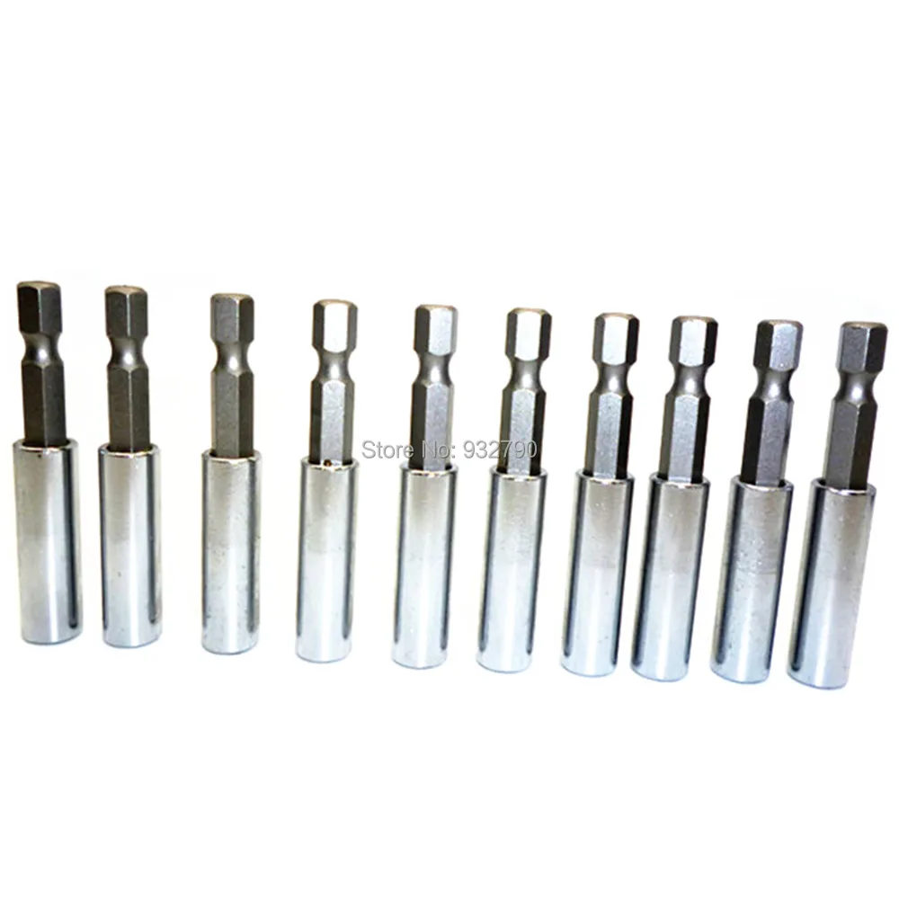 

10pcs 60mm Extension Extend Socket Drill Bit Holder 1/4 Inch Hex Shank Power Drill Bits Magnetic Screwdriver Insert Bit Holder
