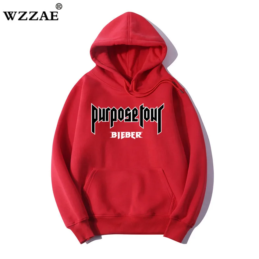 2018 Justin Bieber Purpose Tour Hoodies Poleron Hombre Fashion Streetwear Sweatshirt Pullover Men Women Hoodie Sweat Mens Hoodie