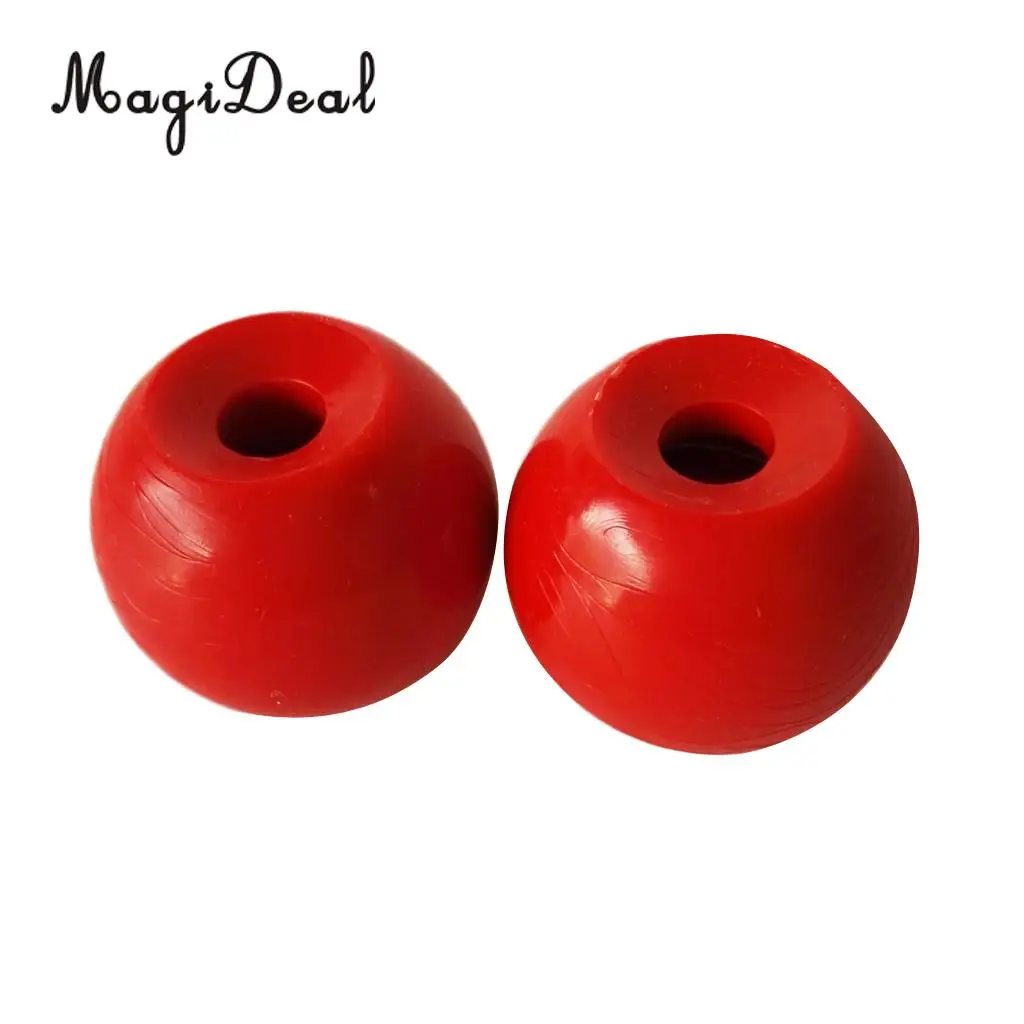 MagiDeal 2 Pieces Red Plastic Kayak Tail Rudder Control System Balls Kit Accessories