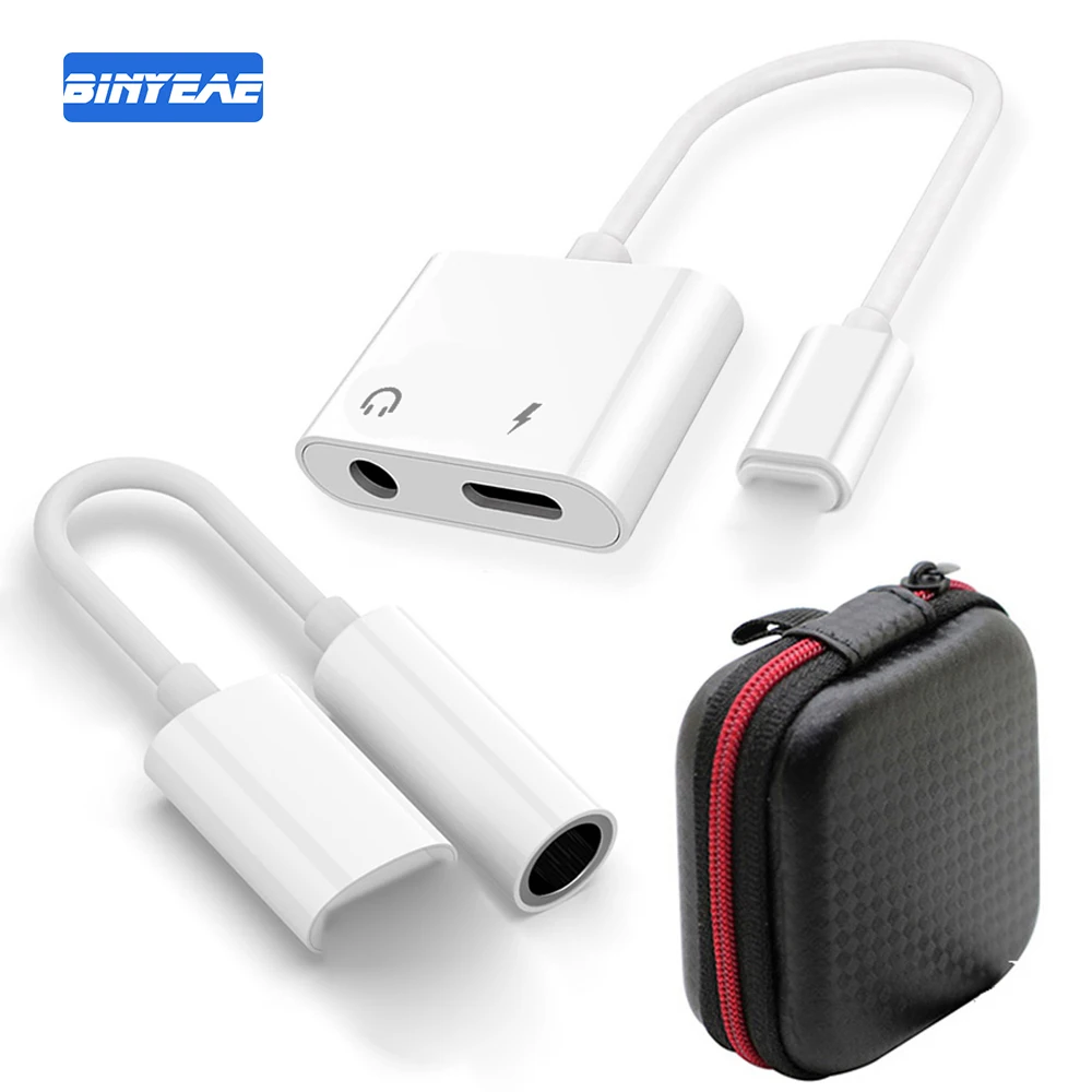 for iPhone X XS Max XR for iPhone 7 Headphones Adapter for