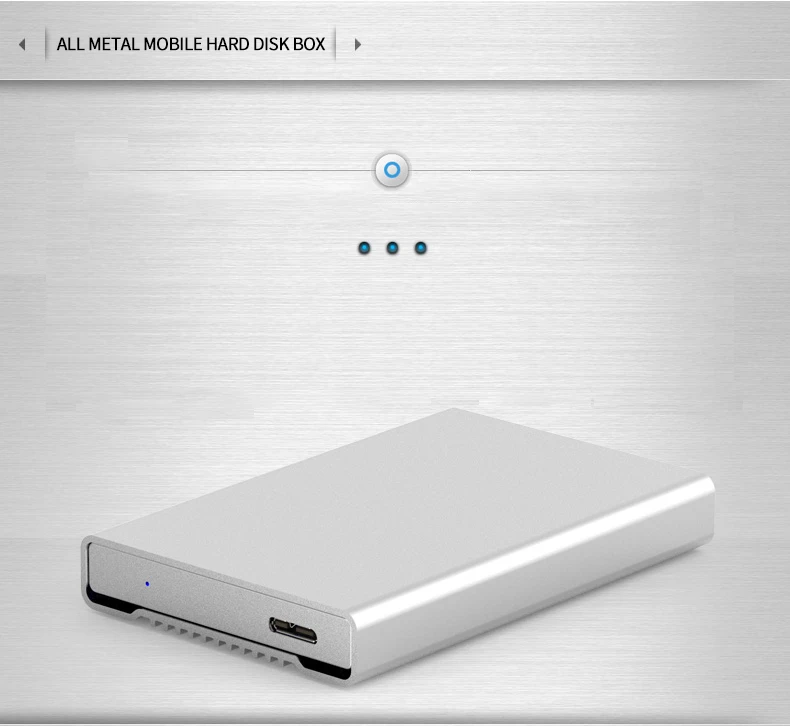 New Aluminum 6Gbps High Speed 2.5" HDD Enclosure Mobile Hard Disk Box Usb 3.0 Sata Hard Disk Case For 9.5-15MM HDD Blueendless hard drive storage box