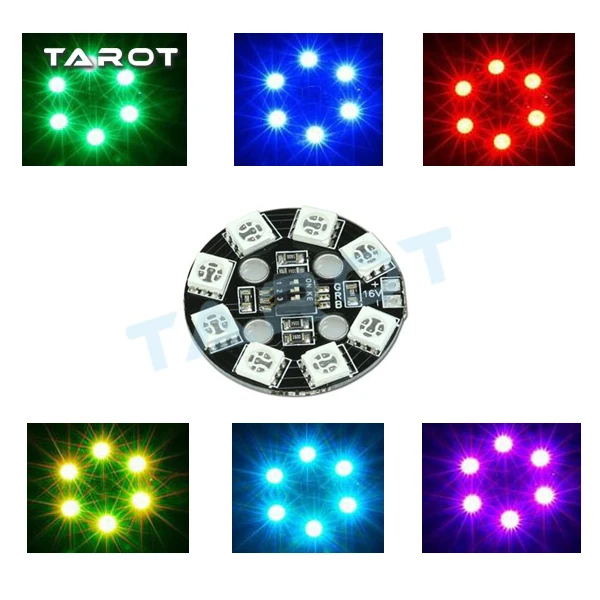 2Pcs Tarot 7-color colorful LED Ultra-bright Night lights Multicopter night light TL2816-06 for Drone Quadcopter | Игрушки и хобби
