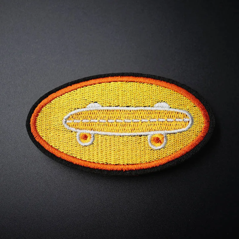 

Skate Size:4.5x8.0cm Mend Patch Badges Embroidered Applique Sewing Clothes Stickers Garment Apparel Accessories Patches Badge