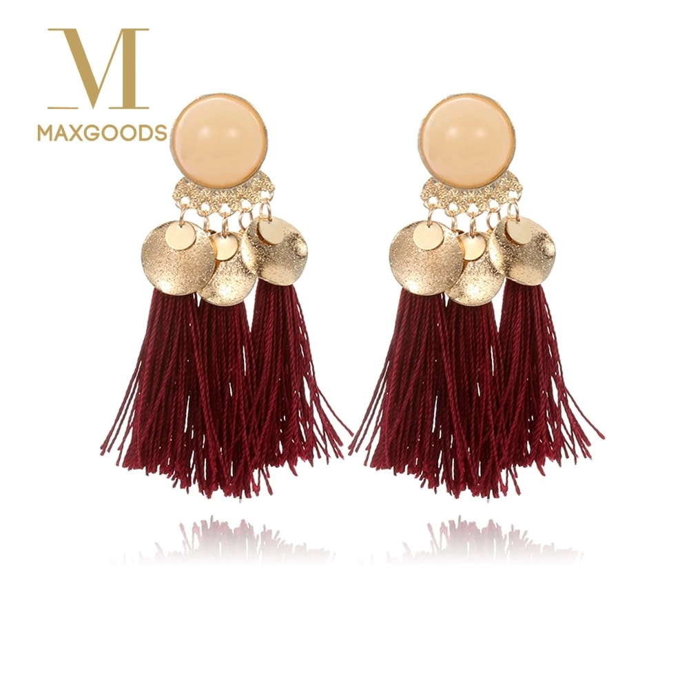 1 Pair Women/'s Vintage Bohemian Earrings Long Tassel Pendant Earrings Jewellery