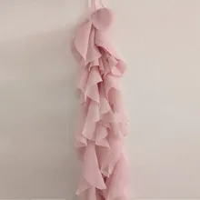 Свадебная курчавая ива с оборками хвосты для chiavari украшения и шифоновое кресло створки 100 шт/партия