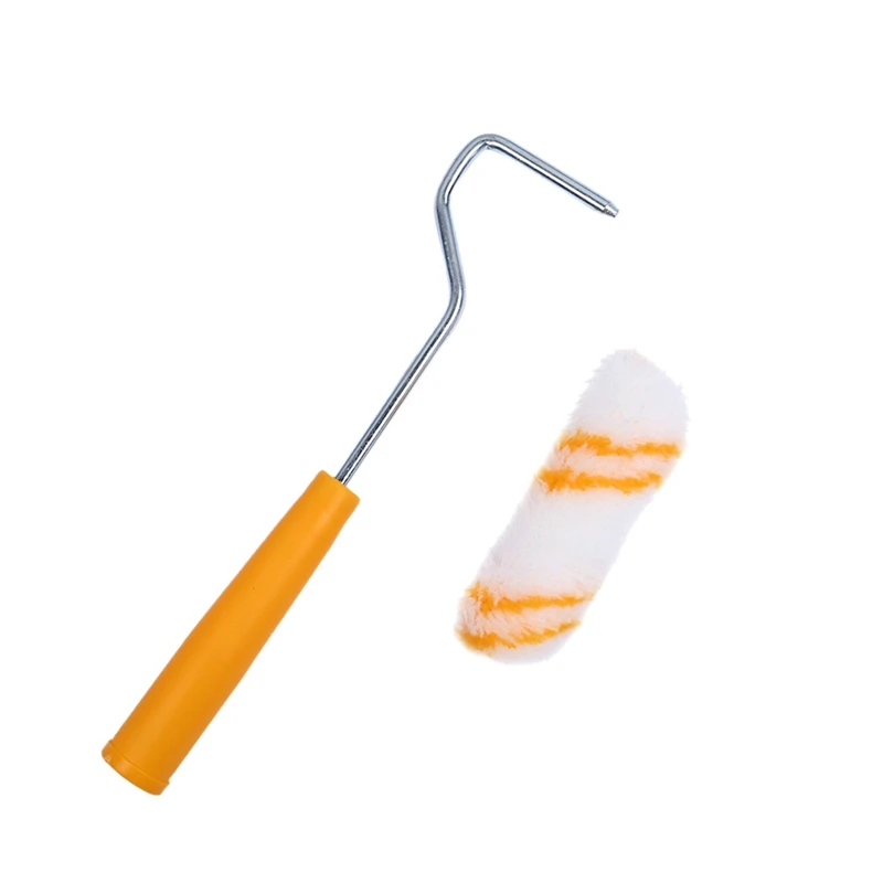 1 Bracket 10 Brushes Wall Paint Brush Set Paint Roller Corrosion Resistance Painting Brush House Decoration Painting Supplies