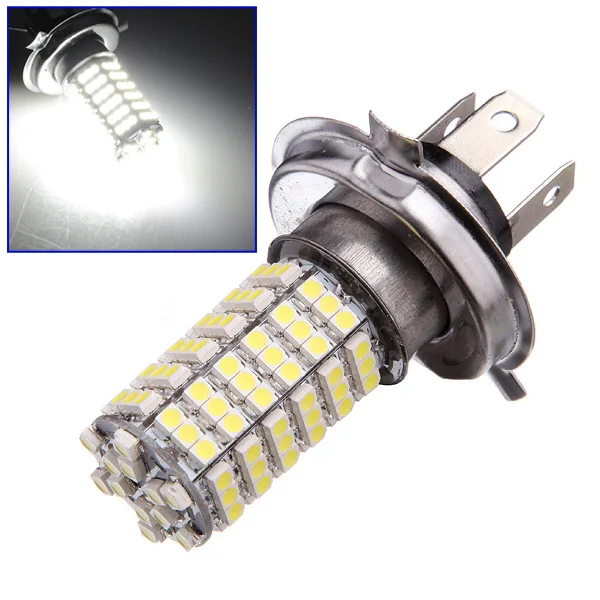 Лучшая цена 1 шт. H4 120 светодиодный 3528 1210 SMD чистый белый автомобильный светильник