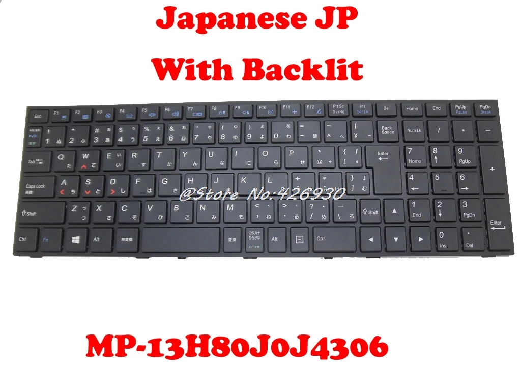 JP Backlit Keyboard For CLEVO P650 MP 13H80J0J4306 MP 13H80J0J430B MP 13H86E0J4306 MP