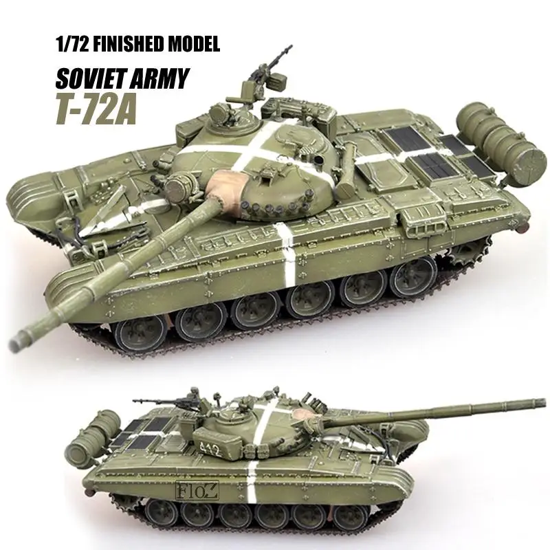 T-72A Советской Армии 1: 72 Готовая модель танка без литья под давлением