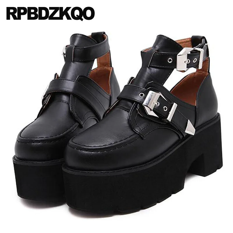 biker platform boots