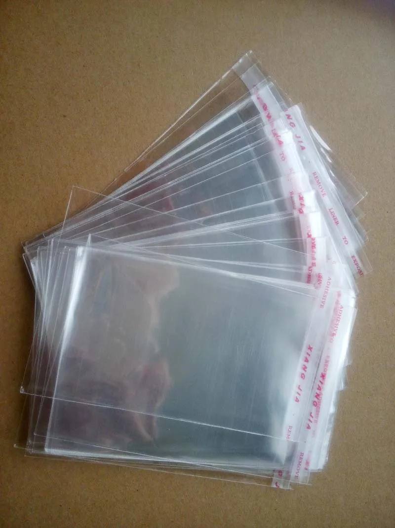 Несколько прозрачный из целлофана с застежкой/БОПП/поли мешки прозрачный Opp мешок упаковки пластиковые пакеты самоклеющиеся уплотнения для мешок подарка diy