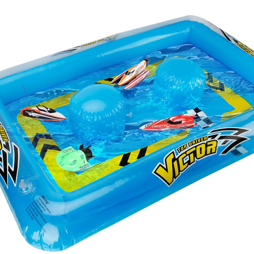 

Summer Foldable Inflatable Swimming Pool kids Baby Racing Pool for Mini RC Racing Boat for Children Outdoor Water Toy piscine