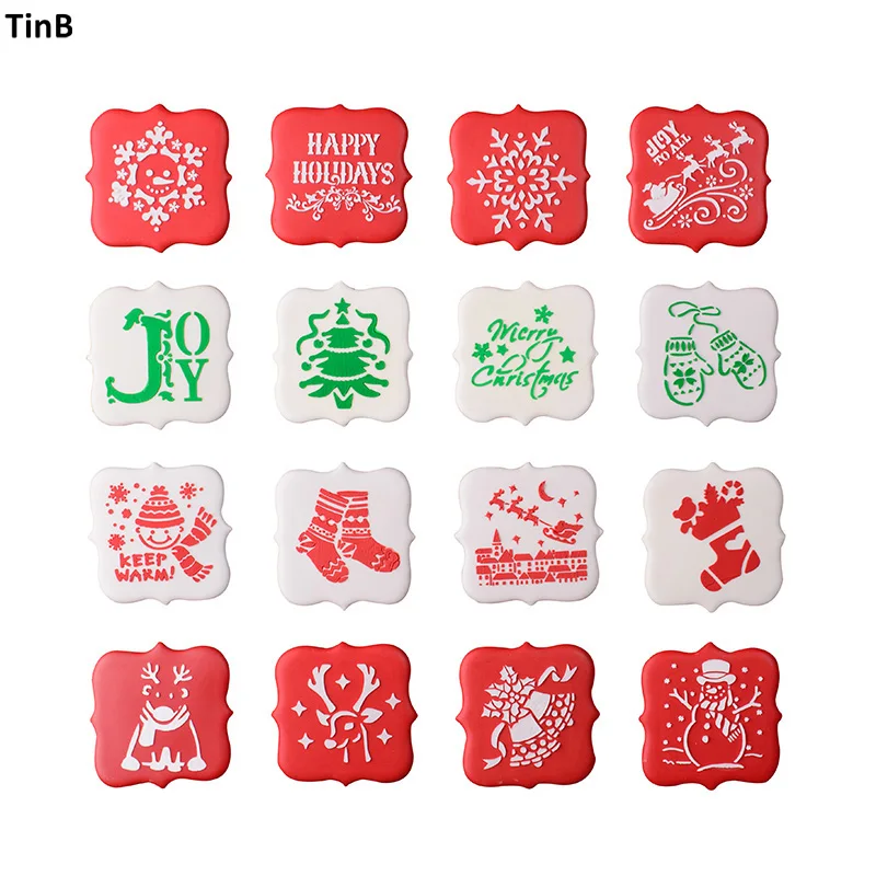 

Fondant Cake Decorating Tools Stainless Steel Christmas Cookie Cutter Sugarcraft Pastry Fondant Cake Biscuit Mold Cake Stencil