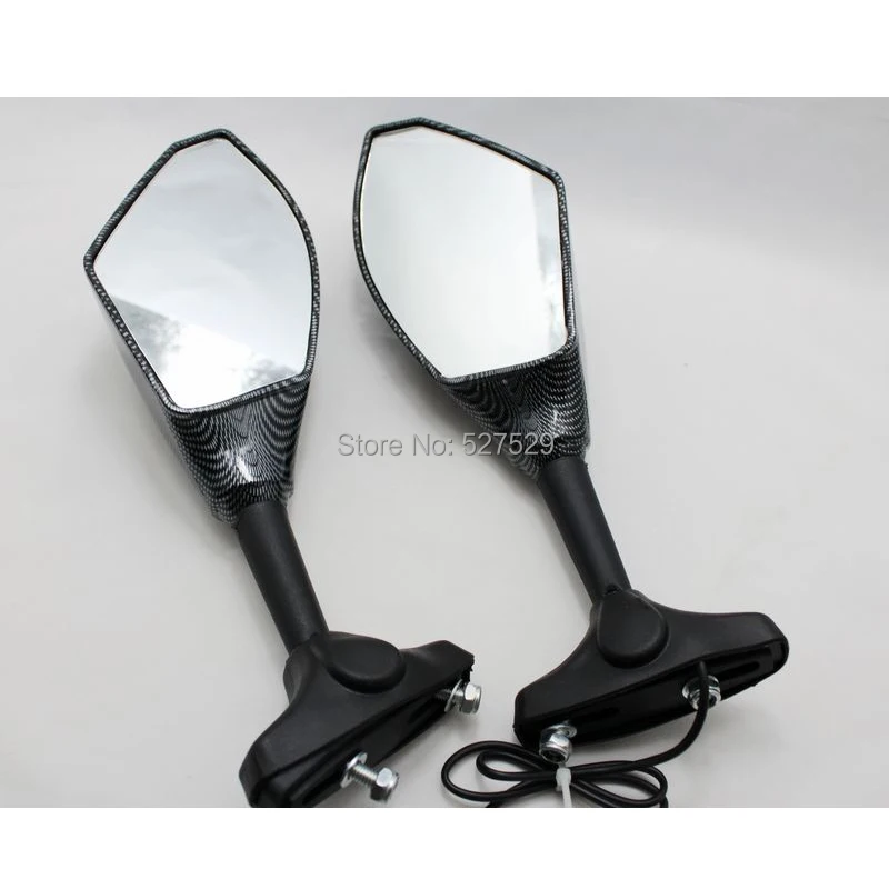 2 шт. мотоциклетные зеркало заднего вида светодиодный поворота сигналы зеркала для Kawasaki ZX6R ZX9R ZX10R ниндзя 250R