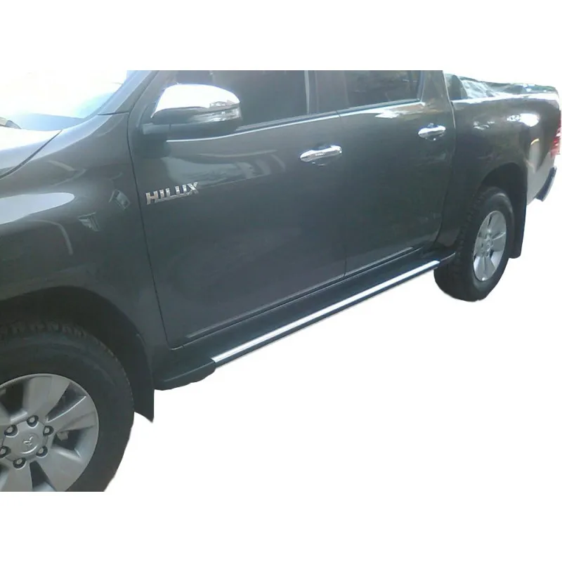 Боковые пороги(подножки) для Toyota Hilux(+) Zaliv ELEGANS-THilux-15