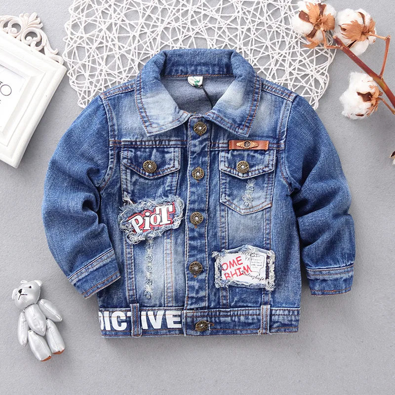 Retail!2-5 yrs,2017  children jean jacket coat ,baby boys spring autumn fashion cardigan jean jacket,boy clothes,free shipping