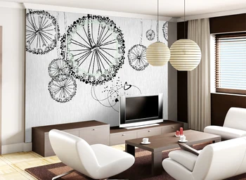 

Large Embossed Modern wallpaper oil painting tv mural wall panels 3d Motif for wall decoration background living room