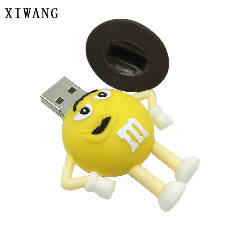 Cartoon Cap M Chocolate Beans USB Flash Drive 128gb usb 2.0 4GB 8GB pendrive 16GB 32GB 64GB USB Memory Stick Pen Drive Free Ship Cartoon Cap M Chocolate Beans USB Flash Drive 128gb usb 2.0 4GB 8GB pendrive 16GB 32GB 64GB USB Memory Stick Pen Drive Free Ship