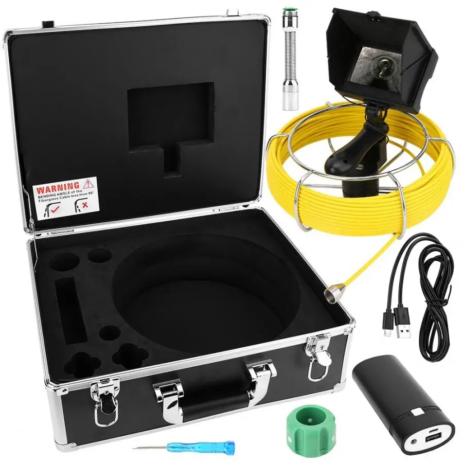 

4.3inch Mini Handheld Pipe Pipeline Inspection Camera Drain Sewer Industrial Endoscope with Monitor