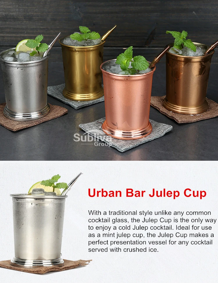 Мятная кружка Julep из нержавеющей стали, Коктейльная кружка, смешанные напитки, кружка мартини Мохито, вечерние пивные кружки