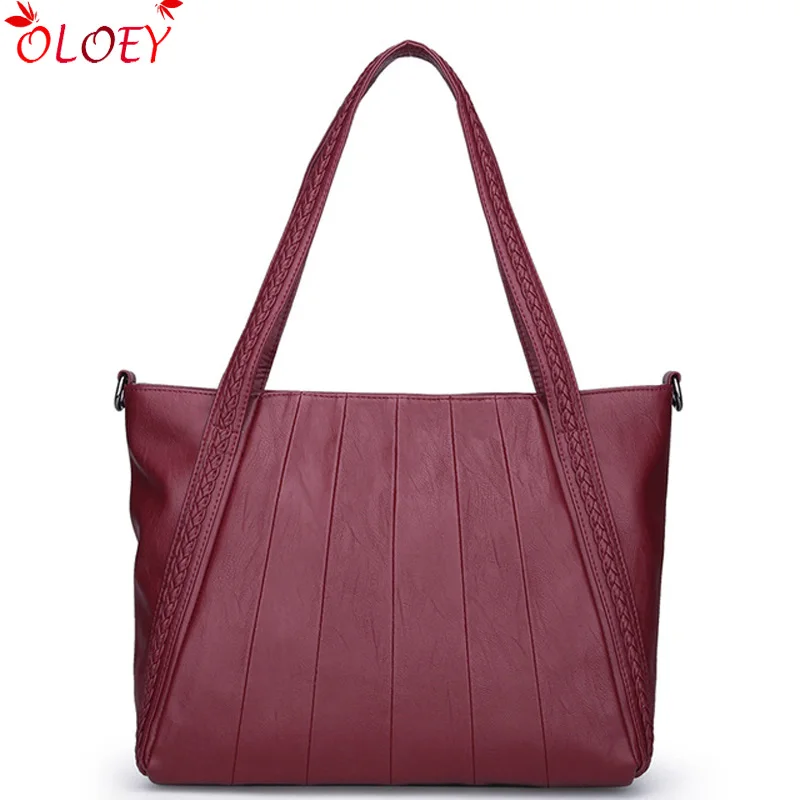 

Bags for Women 2019 Casual Tote Bag Large Capacity Shoulder Messenger Bags High Quality PU Leather Weave Design Handbags Bolsa