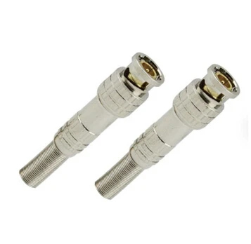 10 Pcs/ Lot CCTV System Solder Less Twist Spring BNC Connector Jack For Coaxial RG59 Camera For Sur - 32588714674