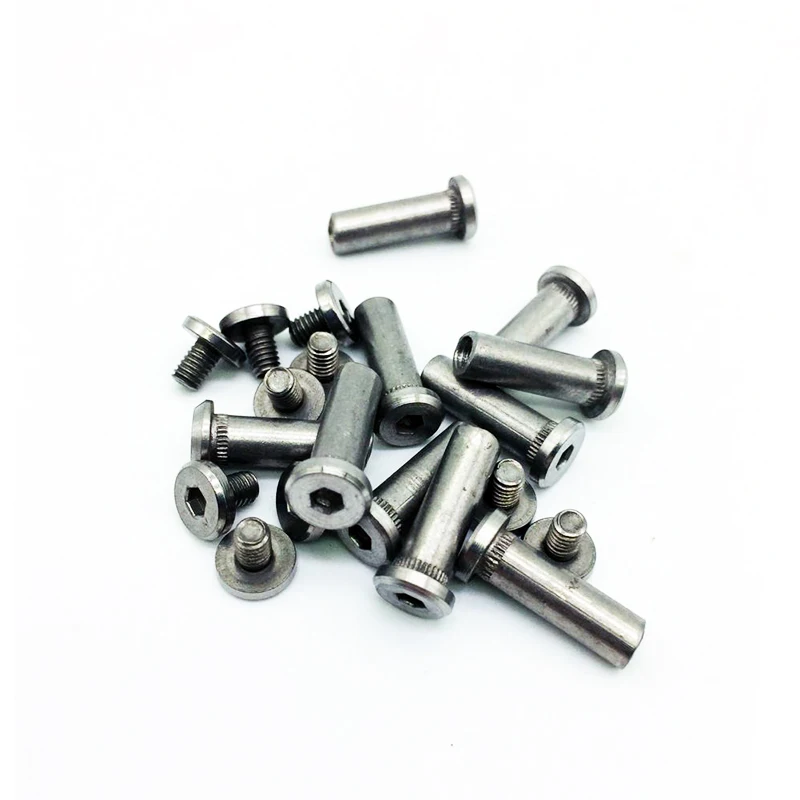 

inner hexagon Knife screw nuts Diy Screw Rivet Tactical Knife handle Rivet 10pieces