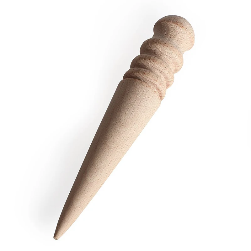 

1 Pcs 15cm Leather Tools Leathercraft Edge Trimmer Polishing Tool Milling Leather Multi-Size Round Wood Stick