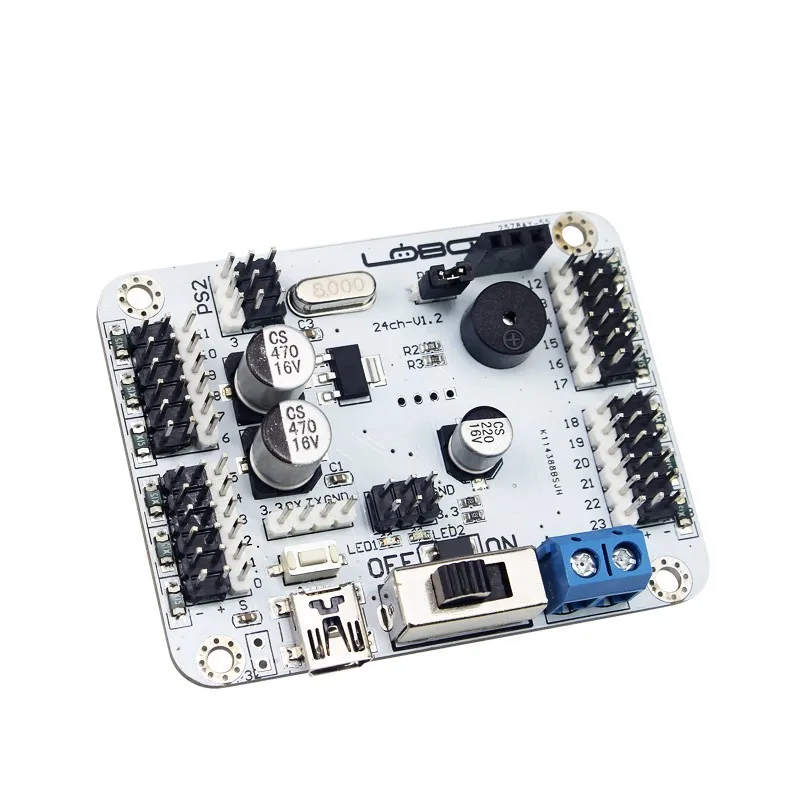 24 канальный Серводвигатель плата автономной работы Поддержка PS2 Bluetooth MP3