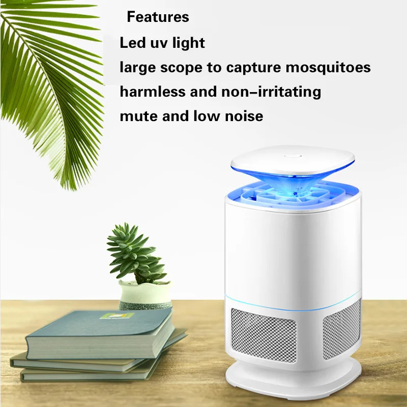 

LED Insect Killer Lamp Pest Mosquito Trap Non-toxic Lighting Electric Mosquito Pest Moth Wasp Killer USB Powered Inhaled Lights