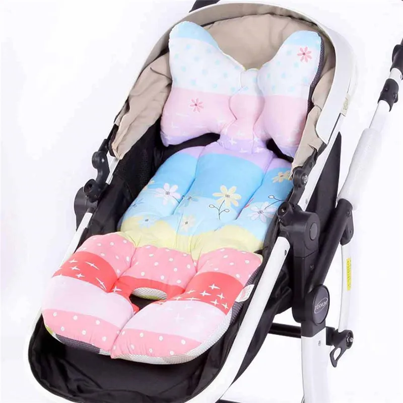 

Baby Printed Thick Stroller Cushion Warm Cotton Children's Dining Chair Trolley Cushion for Baby Carriage Stroller Accessory