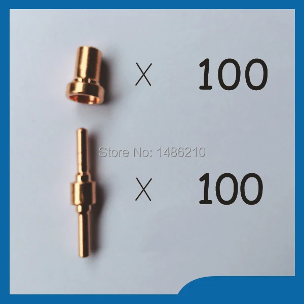 

18205L Plasma Electrodes Extended & 18866L Plasma Tip Nozzles Extended Fit PT31 LG40 Plasma Cutter Consumables KIT 200PK