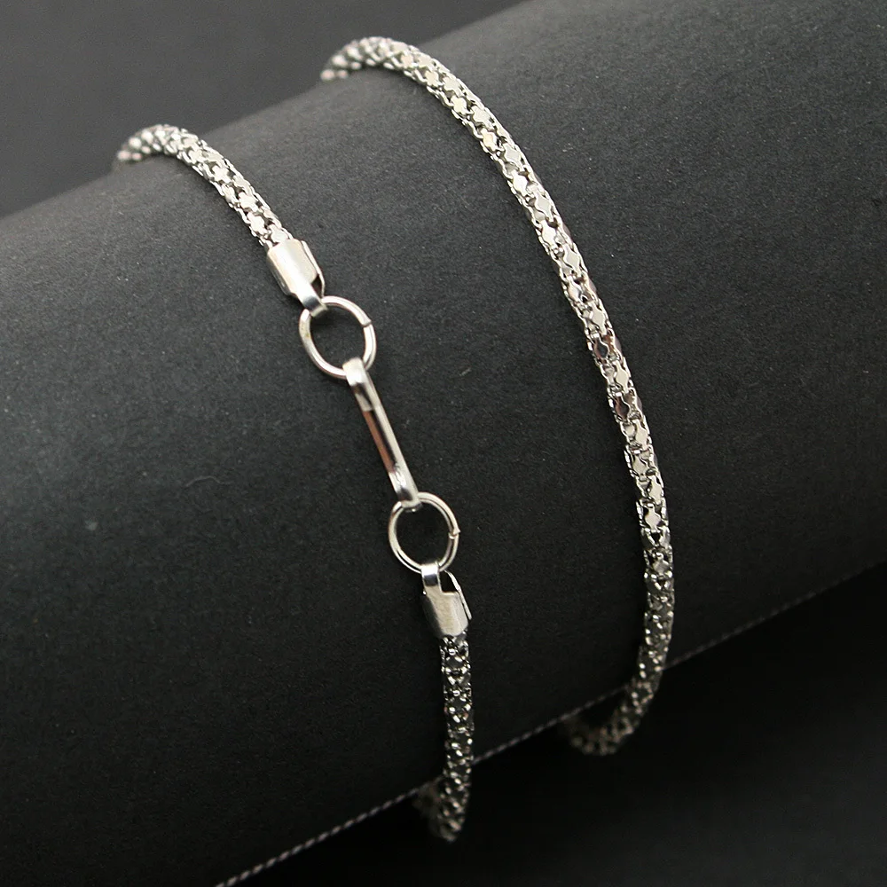 Hot selling10Pcs/lot Rhodium Plated Chain fashion Necklaces (42cm chain+ buckle) CN-FLB004-69 | Украшения и аксессуары