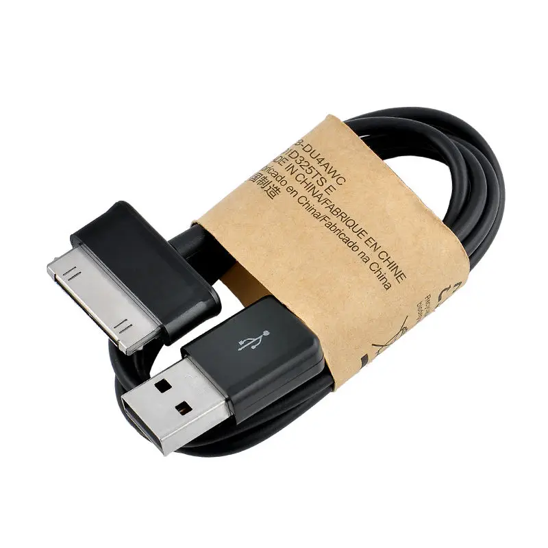 30pin usb зарядное устройство кабель для передачи данных для samsung P7510/P3100/Galaxy Tab2 Galaxy Tab 10,1/P7100/Tab 8,9 Galaxy Tab 7,7/P6800/Tab 7 P6202 - Цвет: black