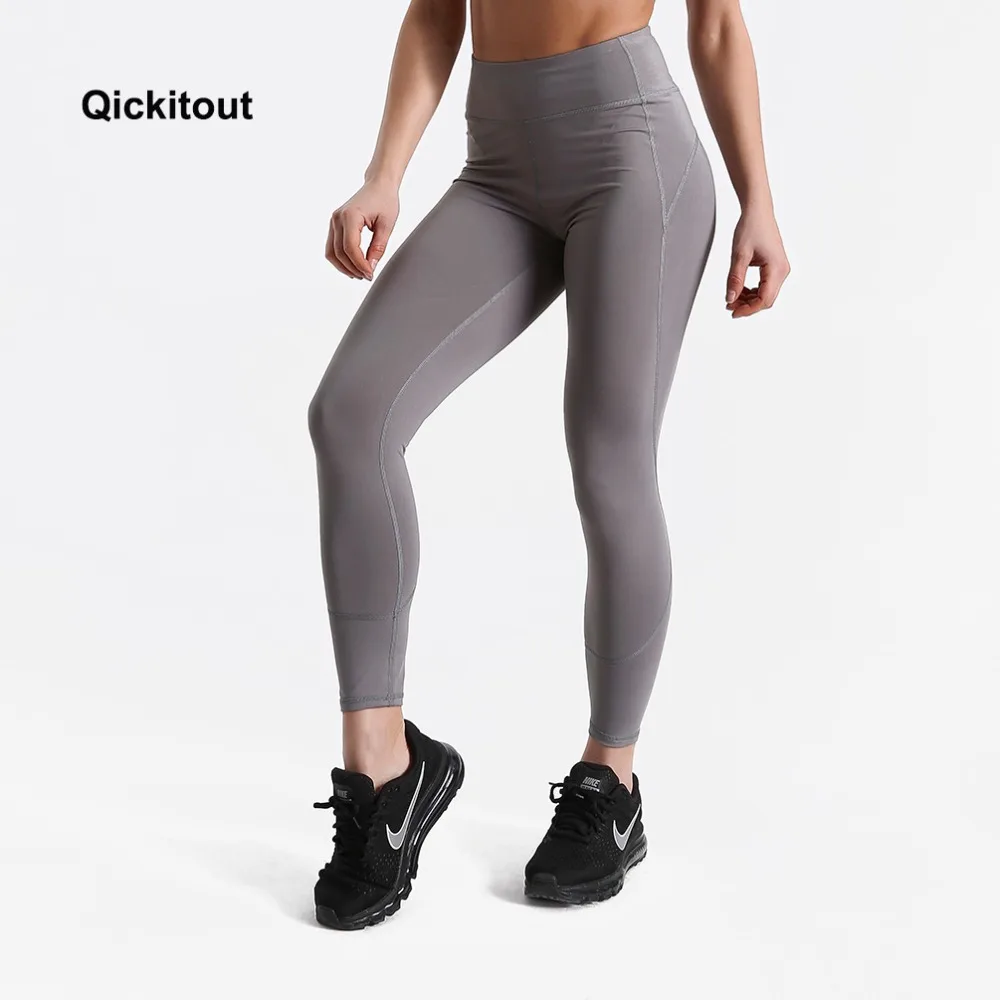 

Qickitout 2018 Summer Styles Casual Push Up Leggings Women Workout Polyester Jeggings Breathable Slim Pants High Waist XS-XL