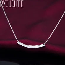 RYOUCUTE Настоящее чистое 925 пробы Серебряное ювелирное изделие Бохо Длинная цепочка круглая линия колье ожерелья для женщин Подарки колье воротник