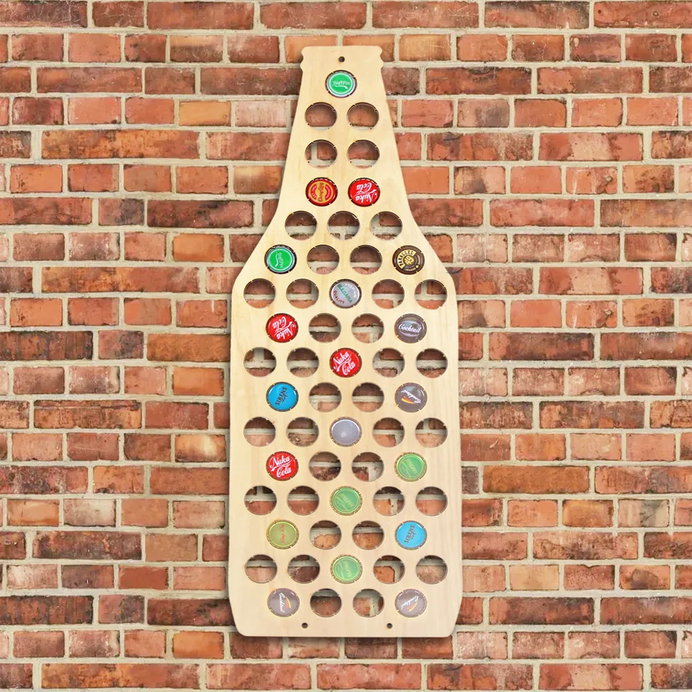 

1Piece Display Map Beer Bottle Cap Map Unique Design Beer Bottle Shape Collection Decorate Wall Beer Cap Map