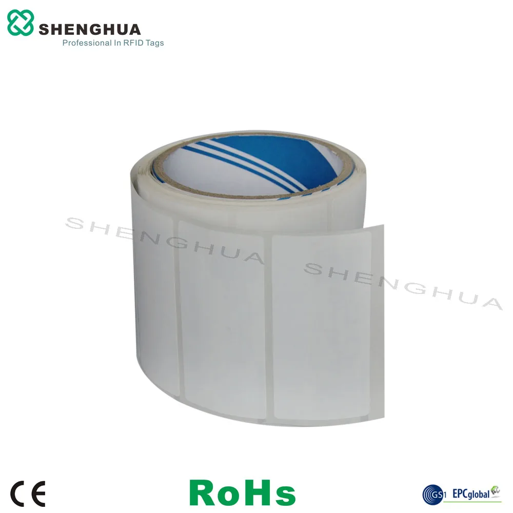 1000 шт./рулон метка Диапазона UHF RFID для наклейки Алина H3 RFID тег рулон может быть проверены по USB, rfid-считыватель