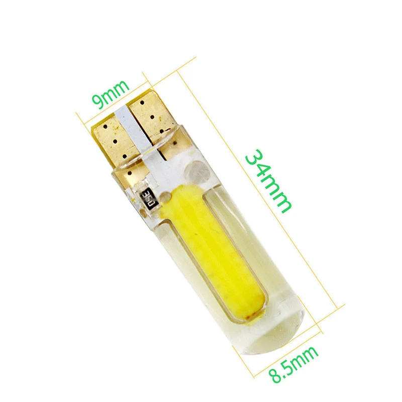 New-T10-W5W-LED-car-interior-light-cob-marker-lamp-12V-194-501-SMD-bulb-wedge