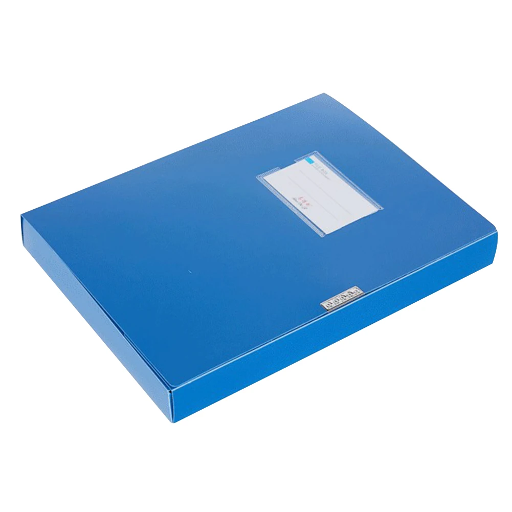 A4 Портативный синий Организатор сумка для хранения Коробка для файлов и документов папке файлов легкий 3,5 см/5,5 см Бизнес коробке файла