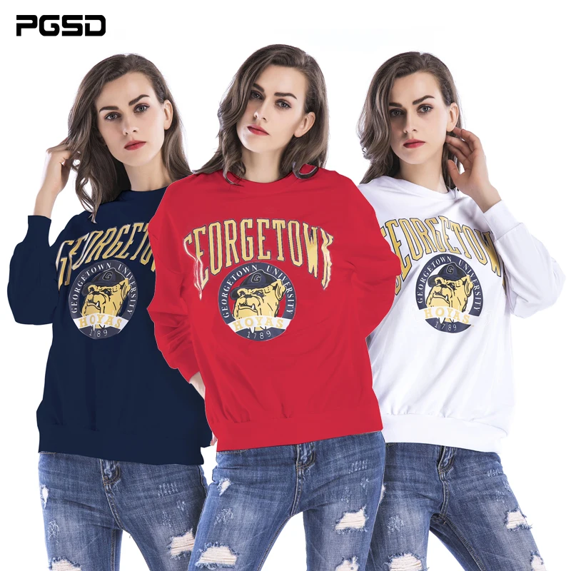 PGSD Simple Fashion Big size Women Clothes Winter O-Neck cartoon Letter printed long sleeve loose Sweatshirt female Pullovers PGSD Simple Fashion Big size Women Clothes Winter O-Neck cartoon Letter printed long sleeve loose Sweatshirt female Pullovers