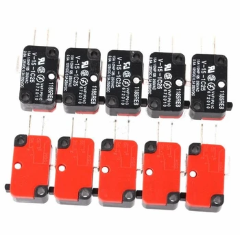 

1PCS V-15-1C25 15A Micro Limit Switch Push Button SPDT Momentary Snap Action Inching switch, travel switch,