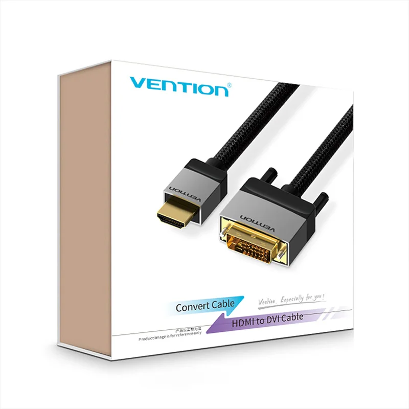 Vention HDMI к DVI мужской адаптер HDMI к DVI и аудио конвертер DVI HDMI кабель для ЖК DVD HDTV xbox проектор 1080P 3D DVI HDMI