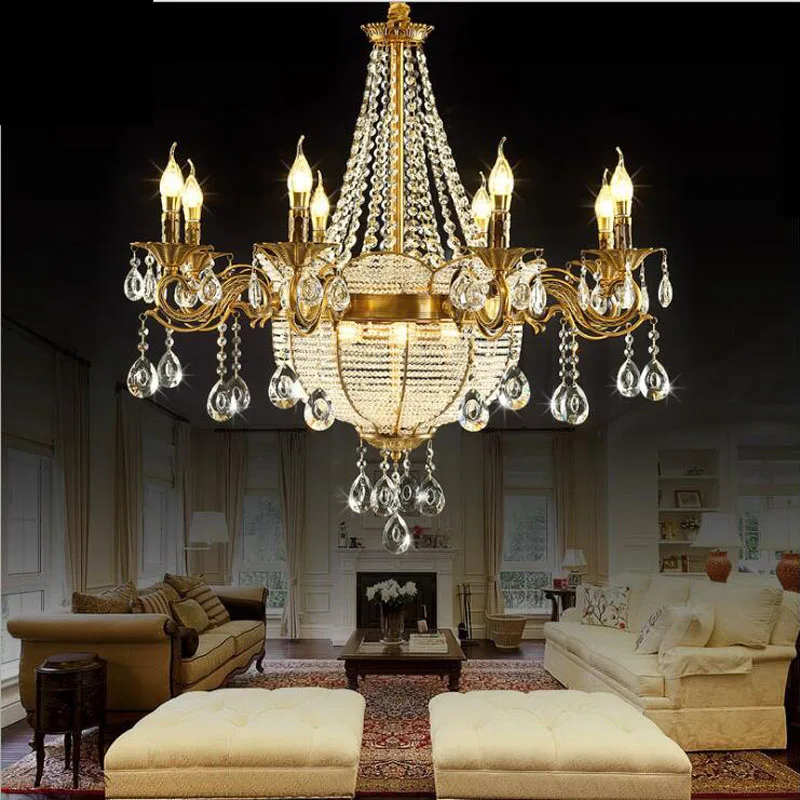 Goede L Europese woonkamer kroonluchter LED kristallen lamp home improvement techniek lamp restaurant kroonluchter kristal chandelie LED