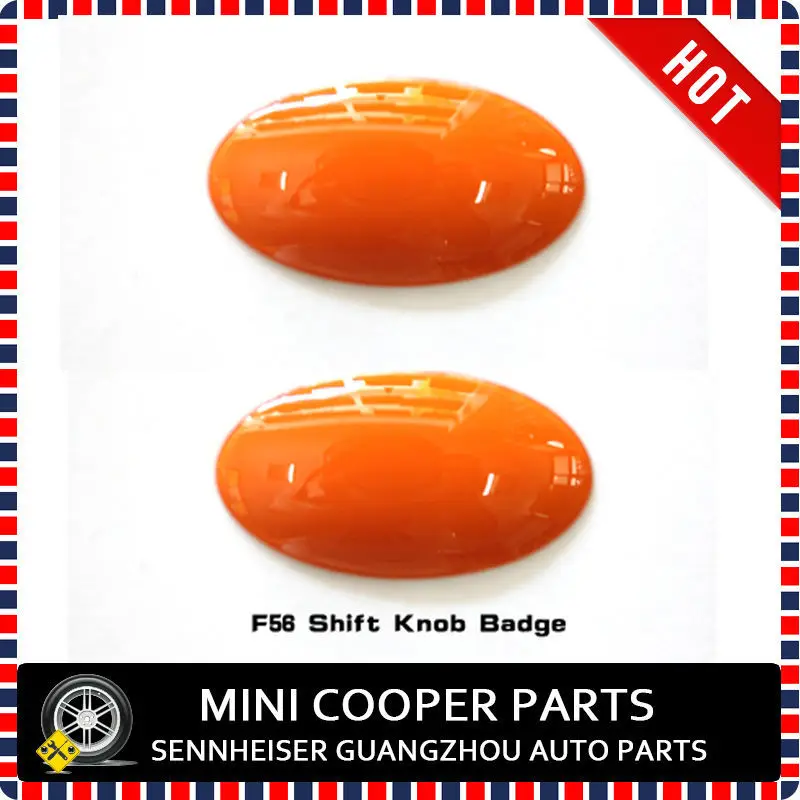Mini Cooper F56 Orange Color Shift Knob Badge