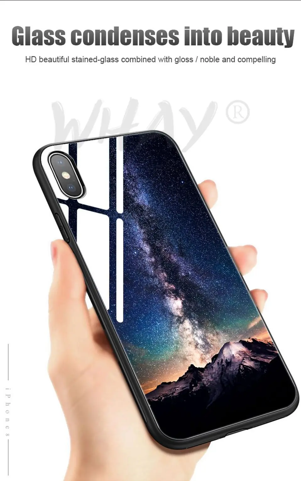 Luxury Case For iPhone X Silicone Bumper Mirror Tempered Glass Back Case For iPhone 6 6S 7 8 Plus iPhoneX Cover Funda Coque Capa (2)
